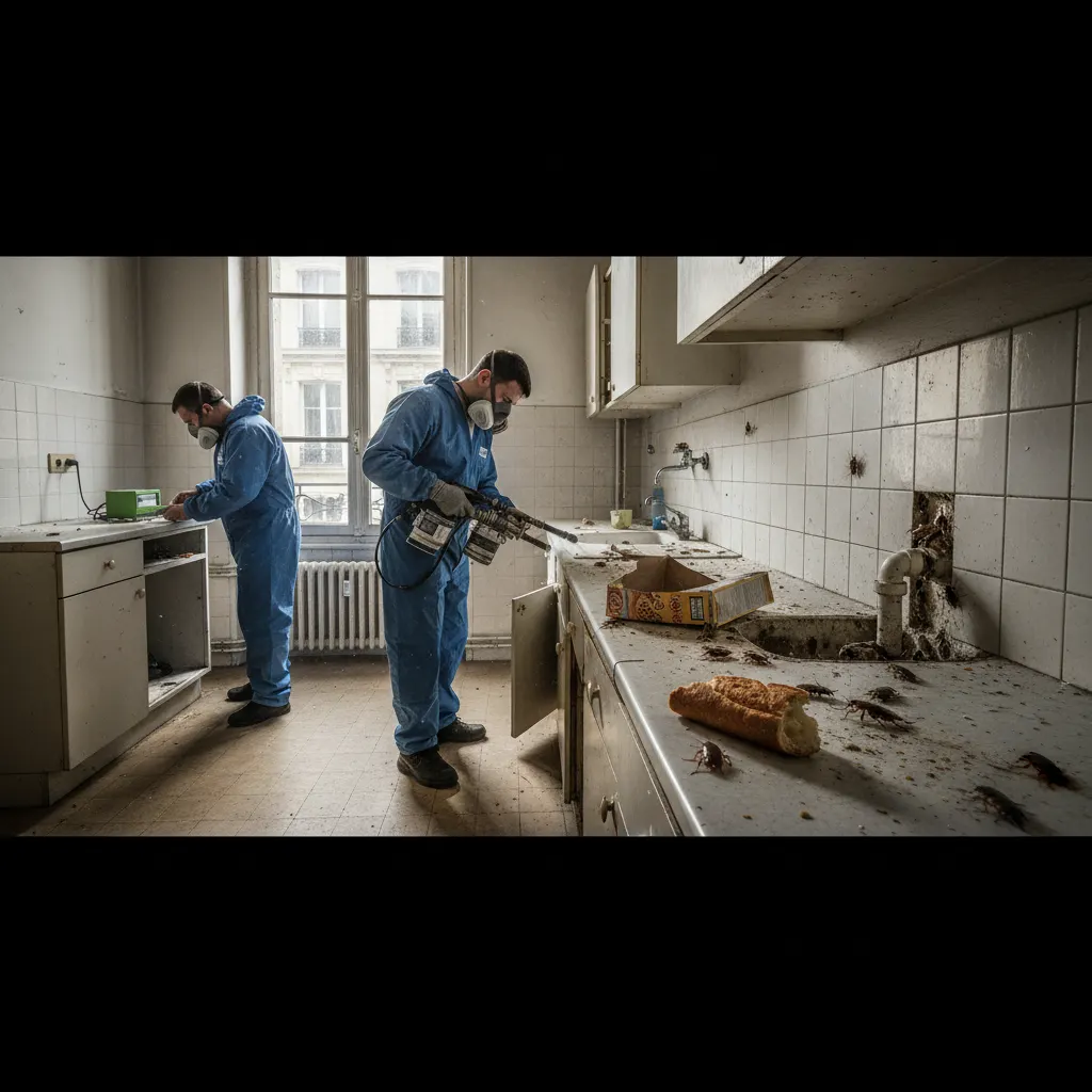 Blattes germaniques traitement Paris - désinsectisation professionnelle JVNET