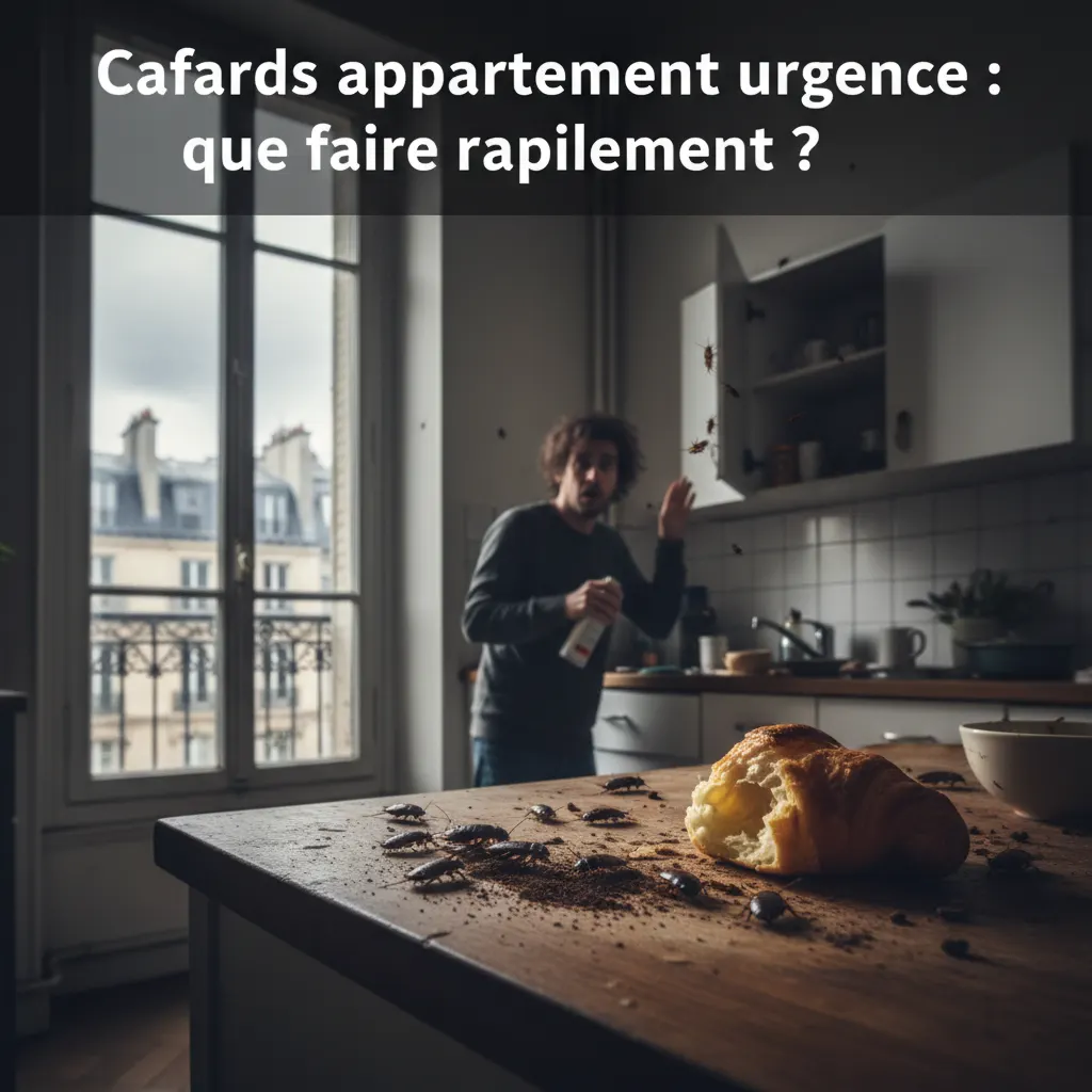 Cafards appartement urgence Paris - que faire désinsectisation JVNET