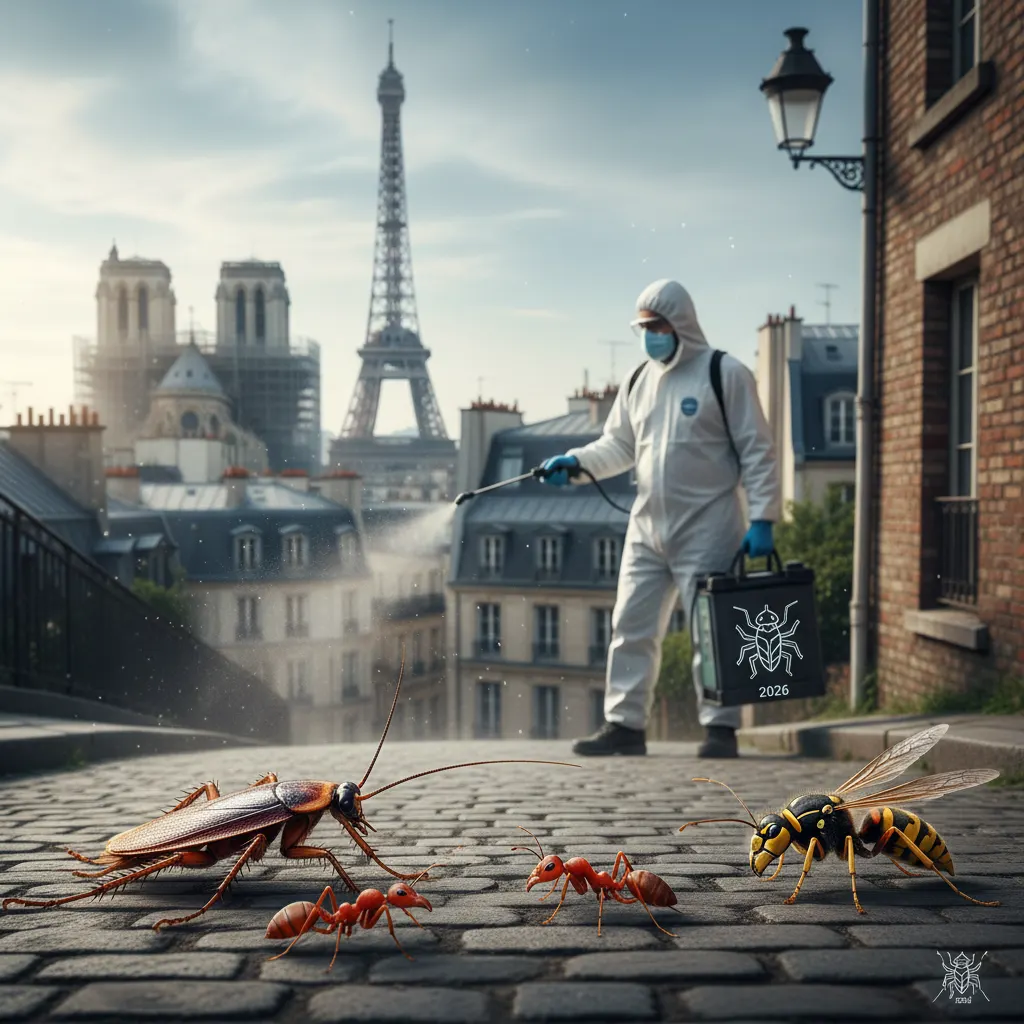 Prix désinsectisation Paris 2026 : cafards, fourmis, guêpes et insectes