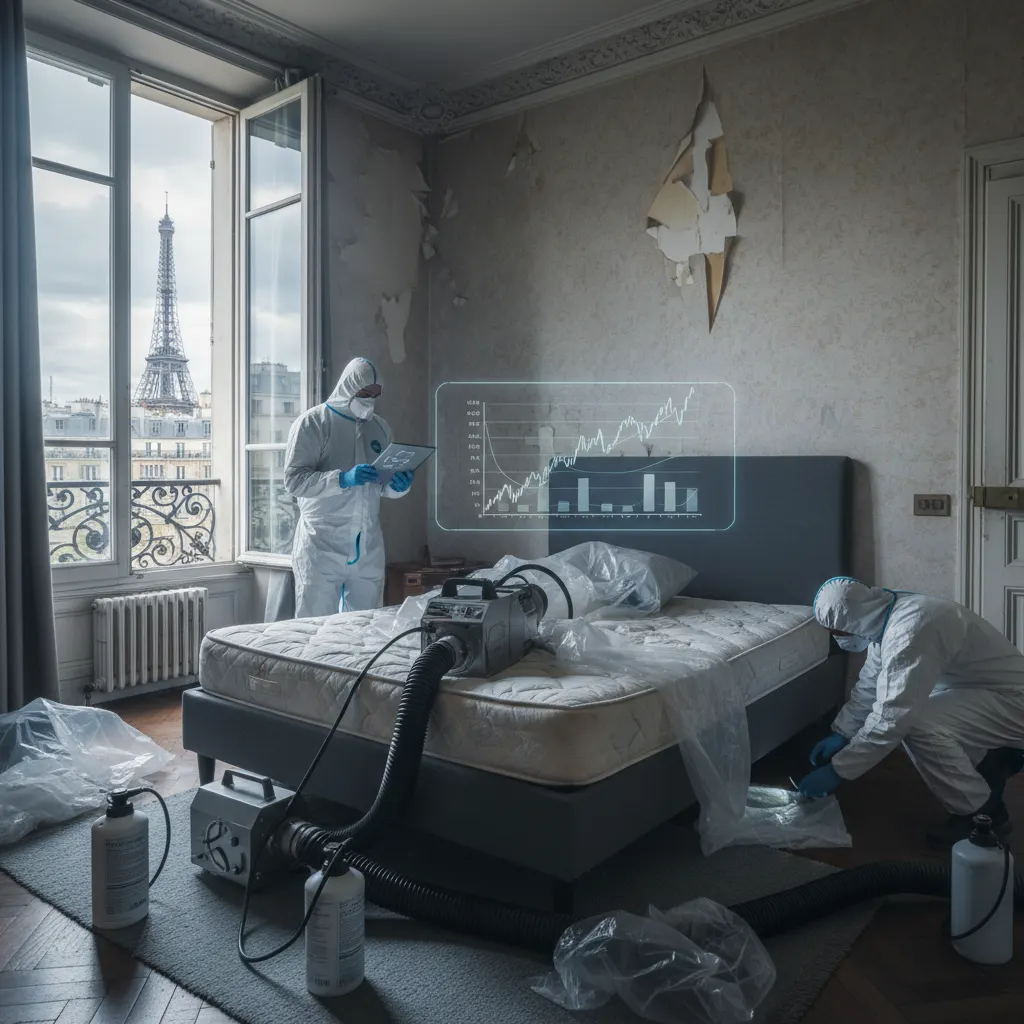 Prix traitement punaises de lit Paris 2025 - tarifs JVNET